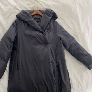 Black Eileen Fisher Puffer Coat